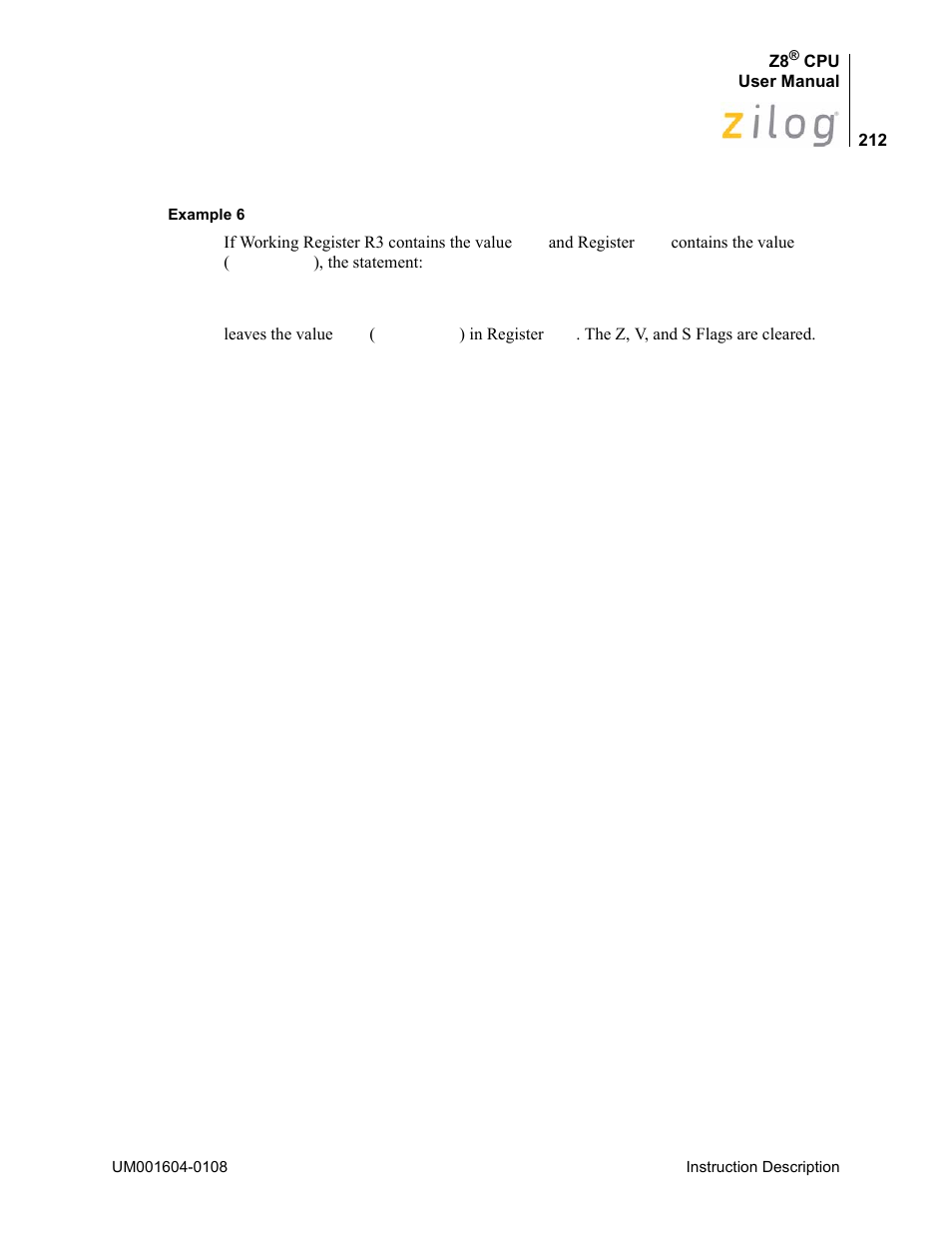 Zilog Z86193 User Manual | Page 219 / 260