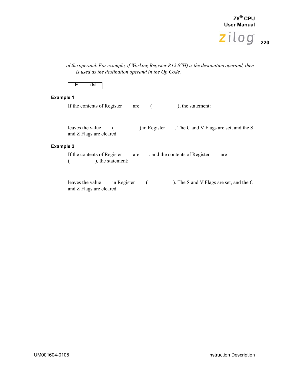 Zilog Z86193 User Manual | Page 227 / 260