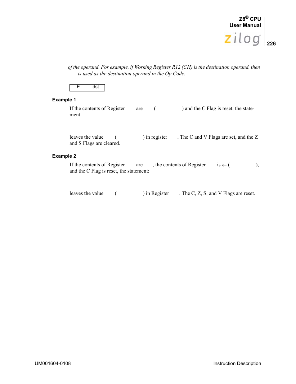 Zilog Z86193 User Manual | Page 233 / 260