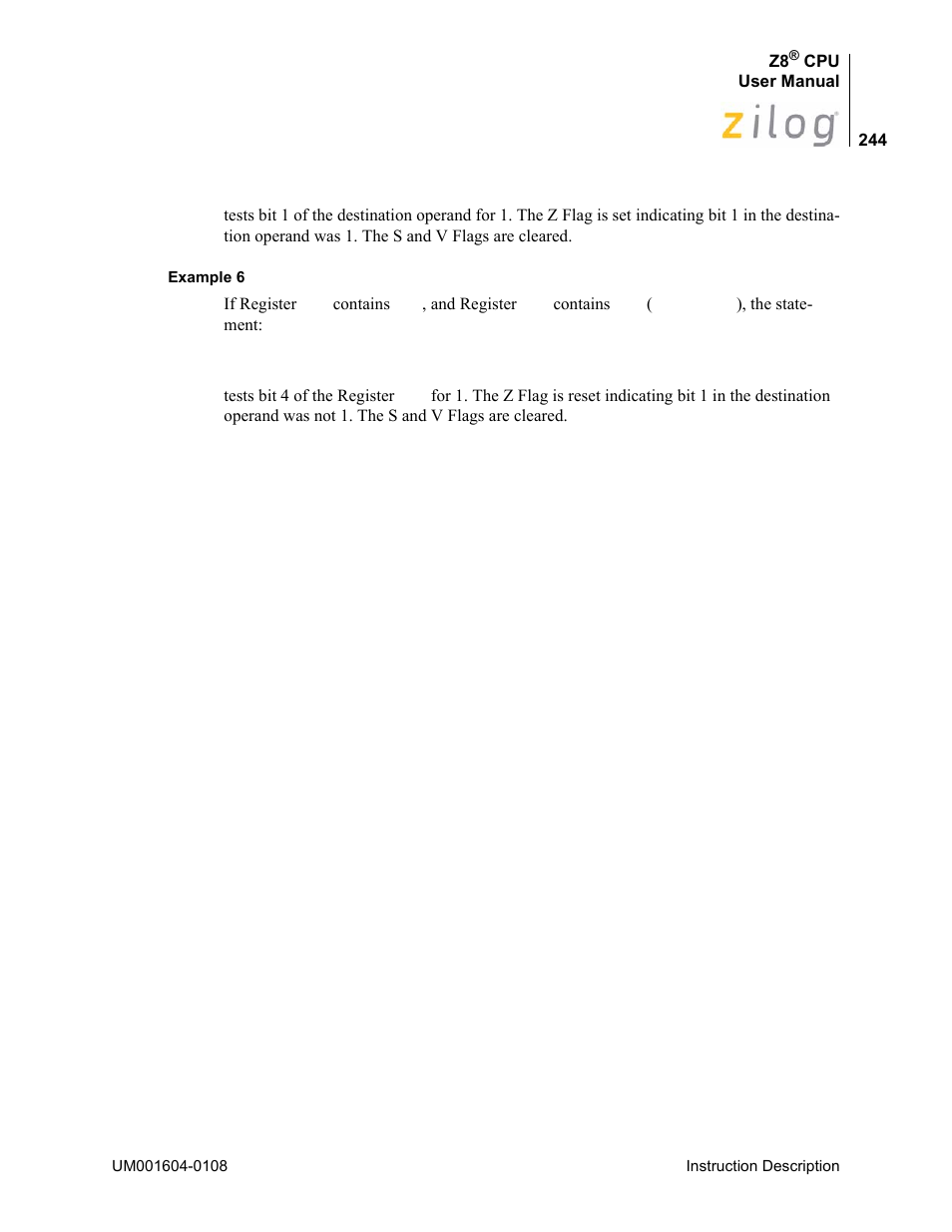 Zilog Z86193 User Manual | Page 251 / 260