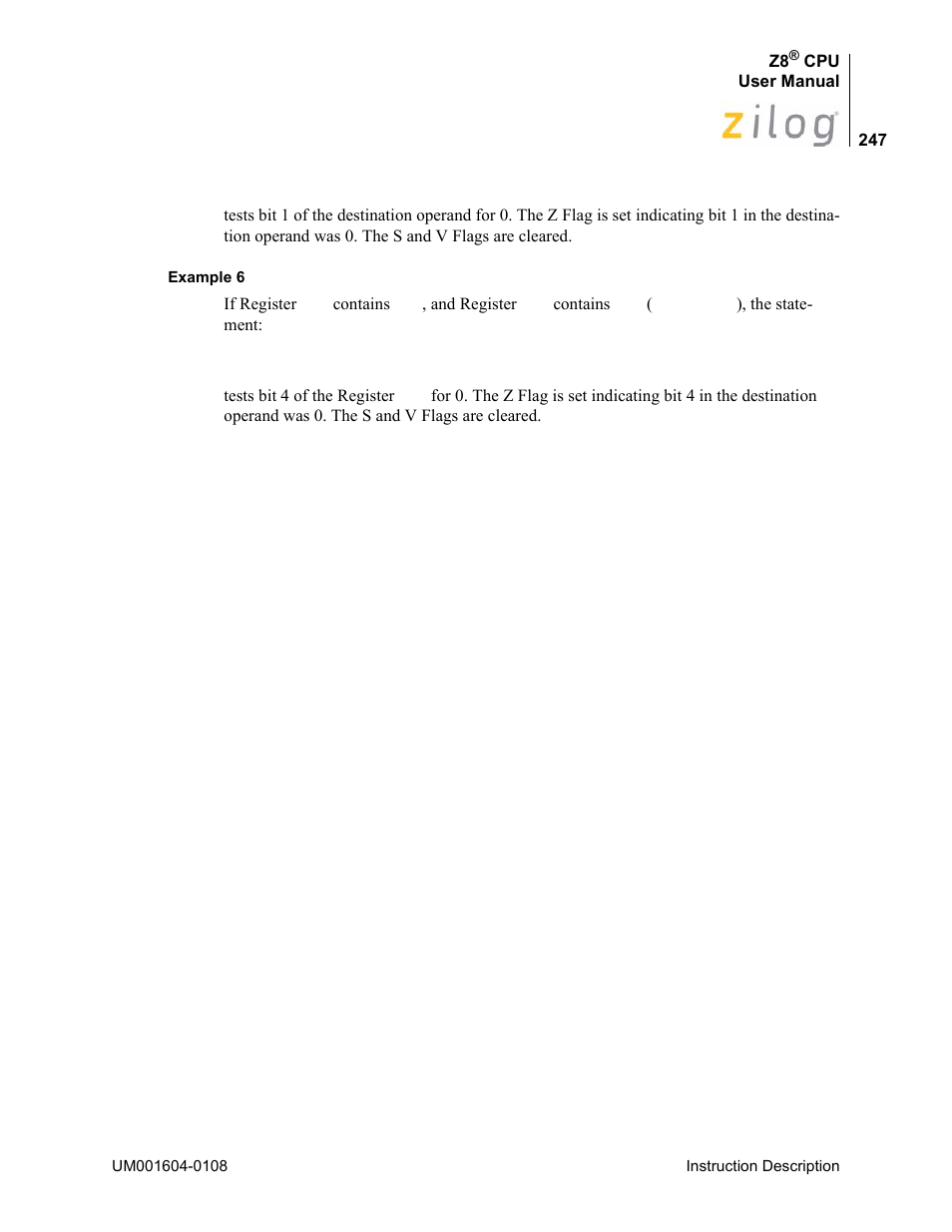 Zilog Z86193 User Manual | Page 254 / 260