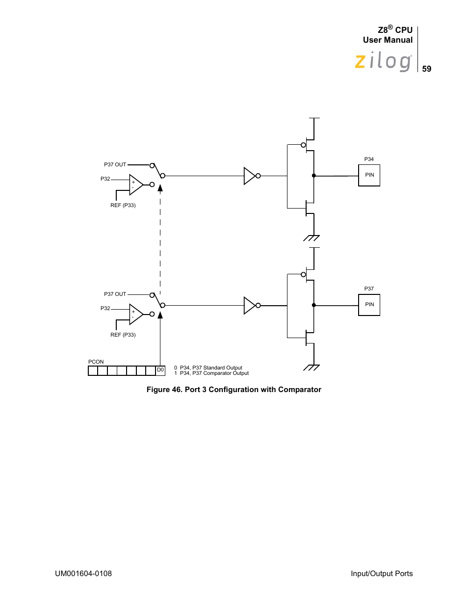 Cpu user manual | Zilog Z86193 User Manual | Page 66 / 260