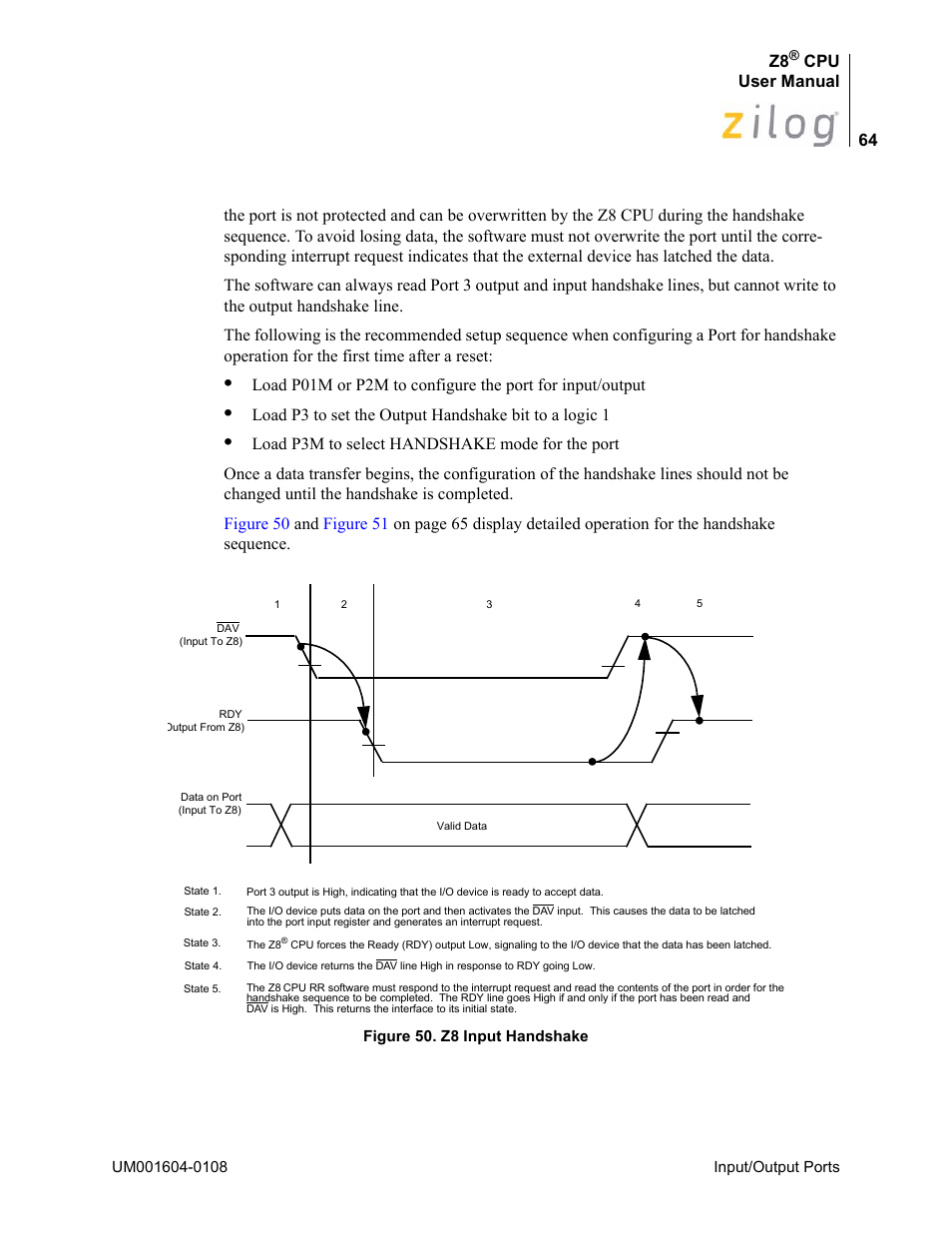 Cpu user manual | Zilog Z86193 User Manual | Page 71 / 260