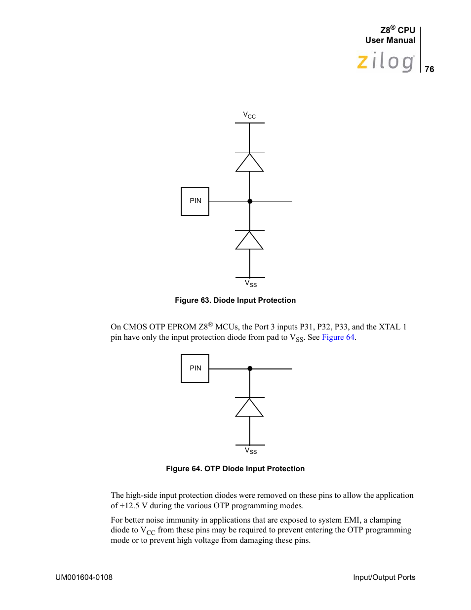 Zilog Z86193 User Manual | Page 83 / 260