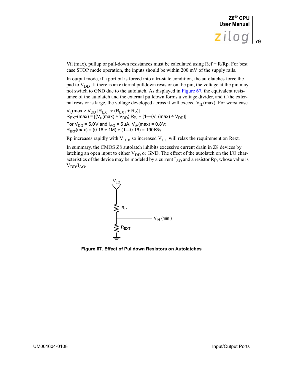 Zilog Z86193 User Manual | Page 86 / 260