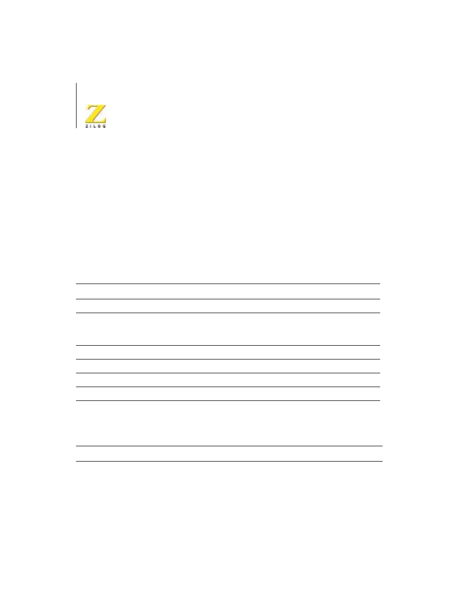 Supported zilog devices, Table 1, Table 2 | Zilog Z86C36 User Manual | Page 14 / 64