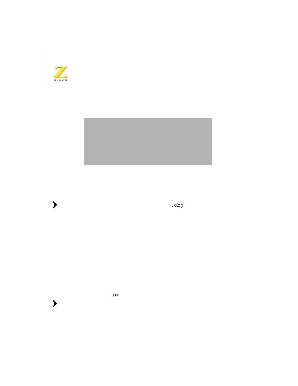 Project viewer window with file | Zilog Z86C36 User Manual | Page 40 / 64