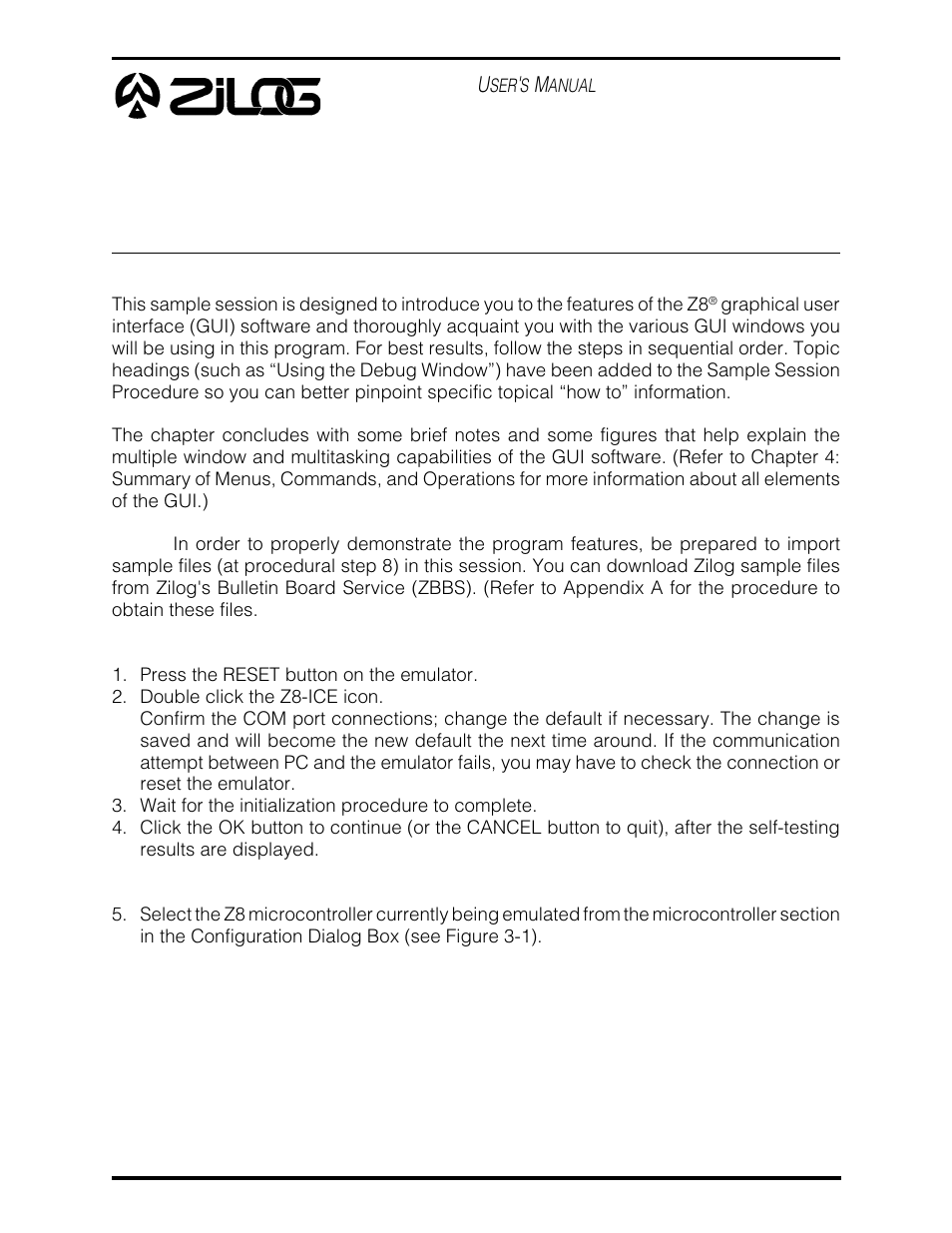 Hapter | Zilog Z86E07 User Manual | Page 21 / 43