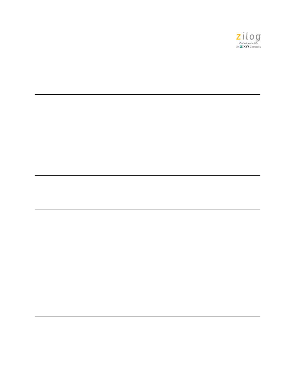 Table 3, Multiply listing | Zilog Z08470 User Manual | Page 43 / 326