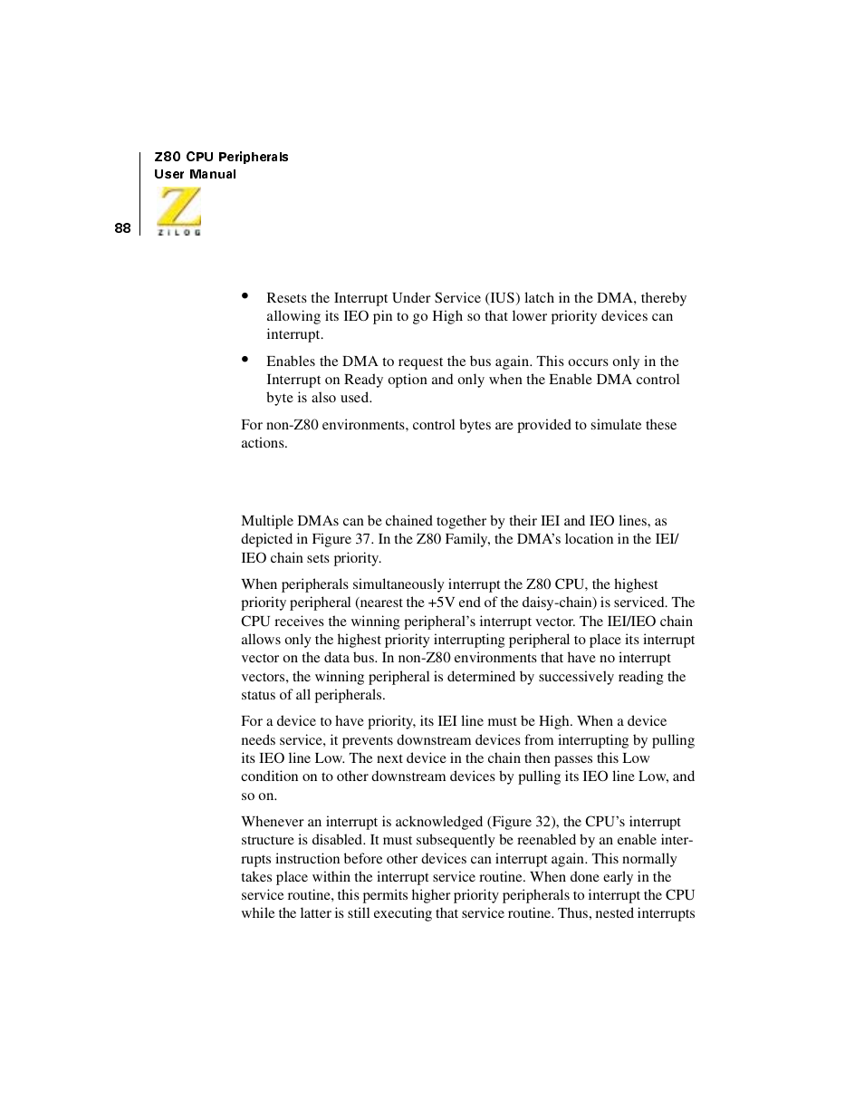 Zilog Z08470 User Manual | Page 106 / 330