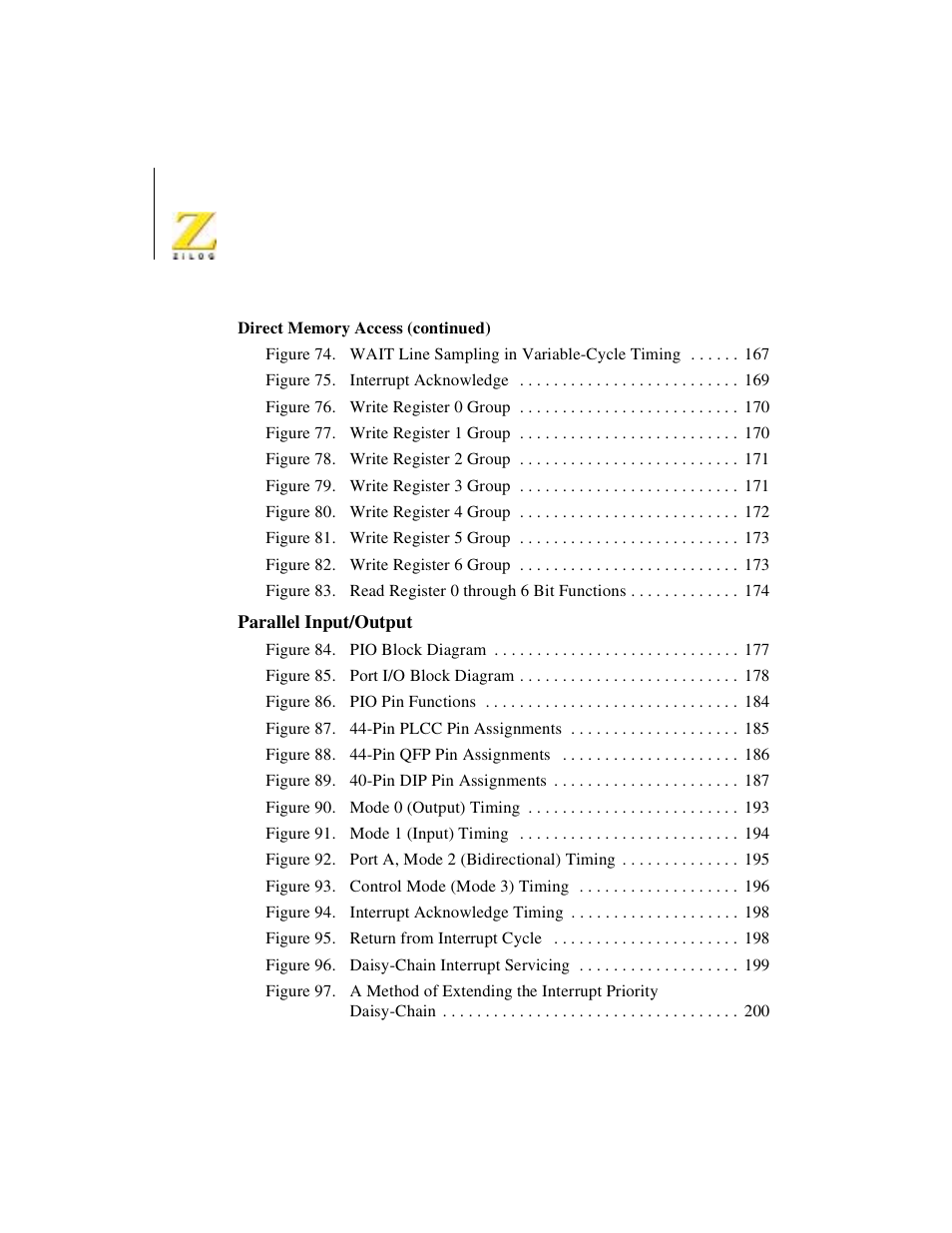 Zilog Z08470 User Manual | Page 12 / 330