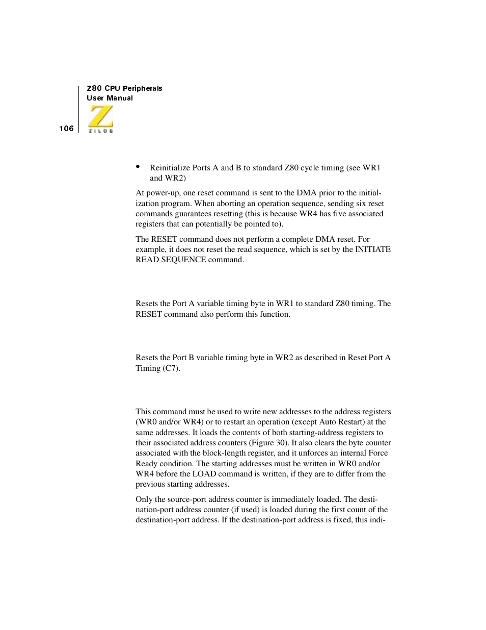 Zilog Z08470 User Manual | Page 124 / 330