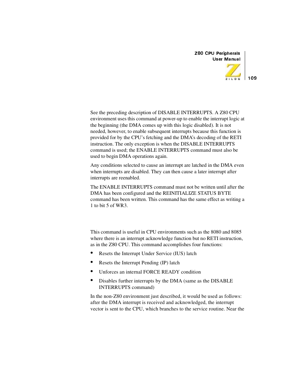 Zilog Z08470 User Manual | Page 127 / 330