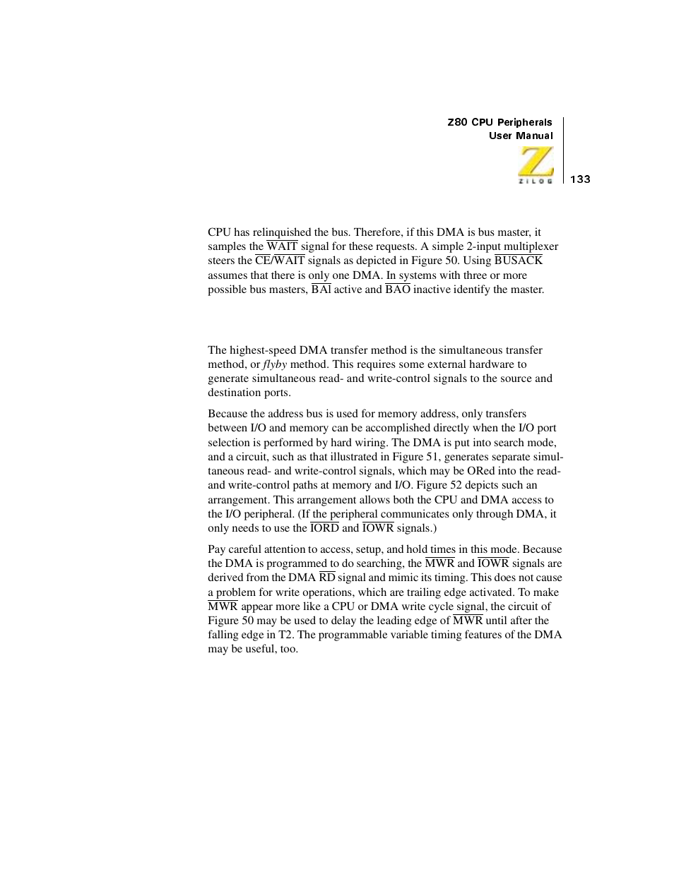 Simultaneous transfers | Zilog Z08470 User Manual | Page 151 / 330