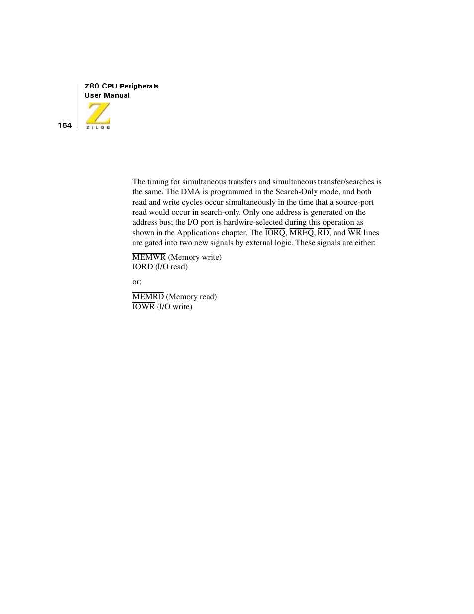 Simultaneous transfers | Zilog Z08470 User Manual | Page 172 / 330