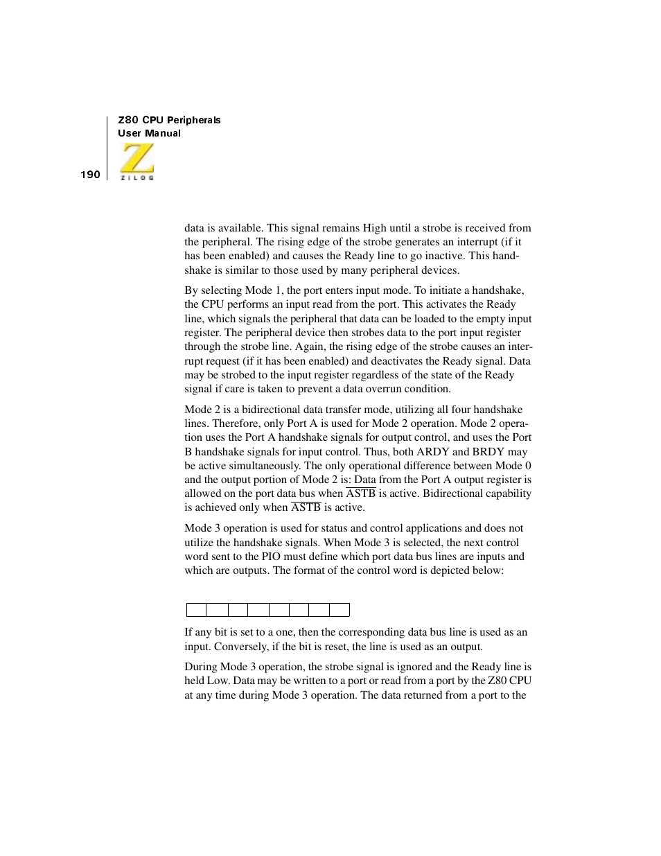 Zilog Z08470 User Manual | Page 210 / 330