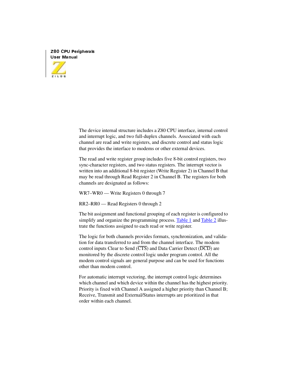 Architecture, Overview, Architecture overview | Zilog Z08470 User Manual | Page 242 / 330