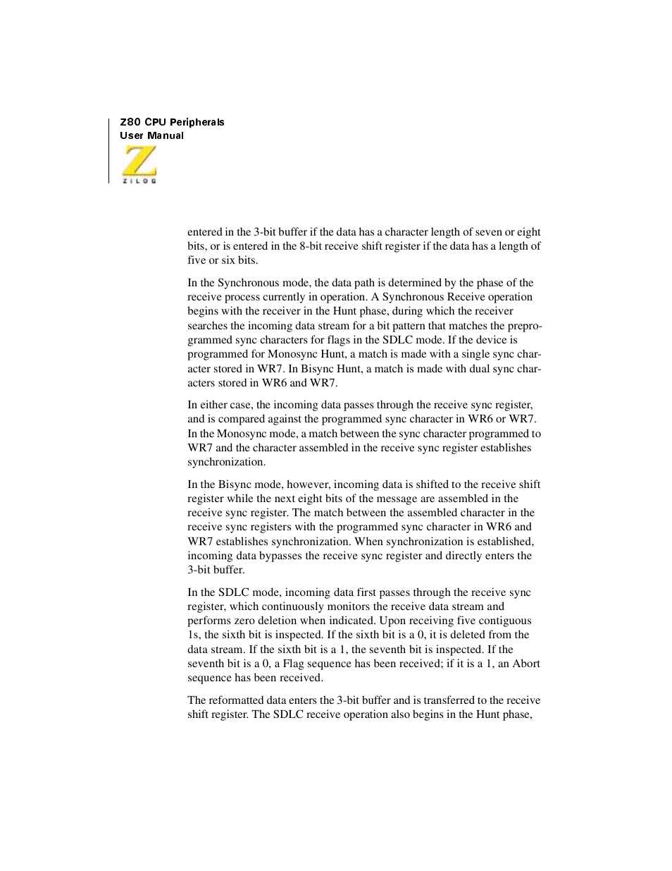 Zilog Z08470 User Manual | Page 244 / 330