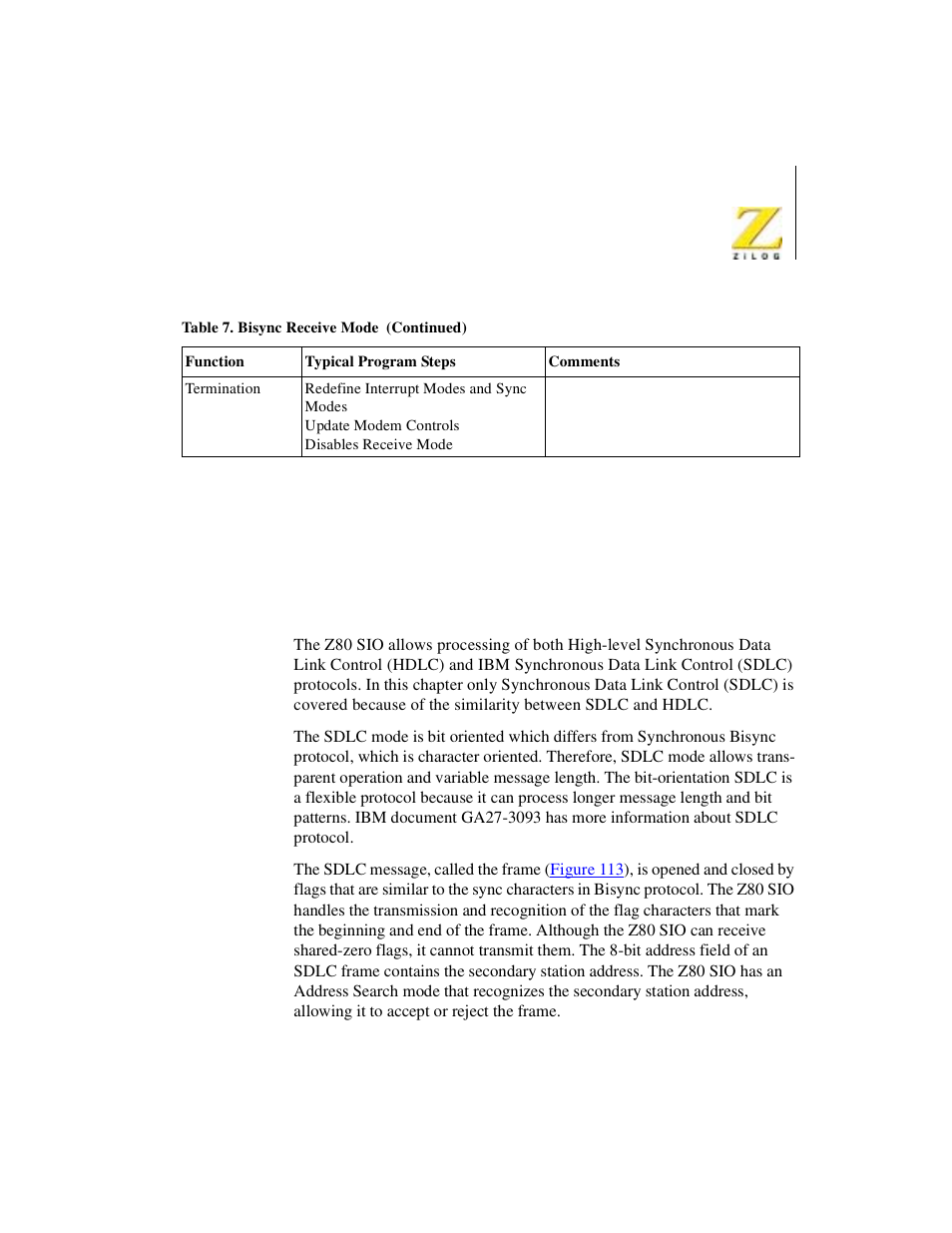 Sdlc (hdlc) operation, Overview, Sdlc (hdlc) operation overview | Zilog Z08470 User Manual | Page 275 / 330
