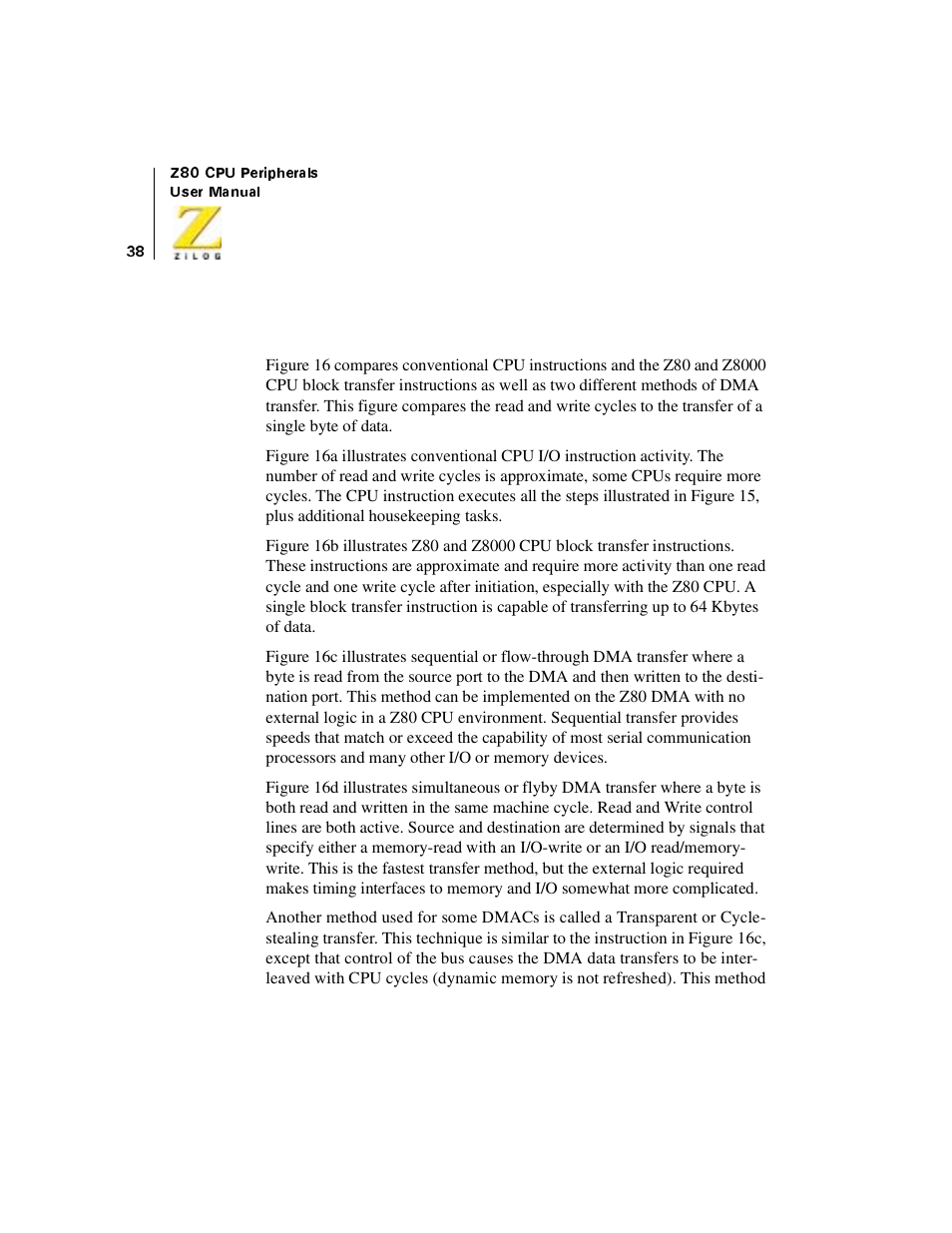 Transfer methods | Zilog Z08470 User Manual | Page 56 / 330