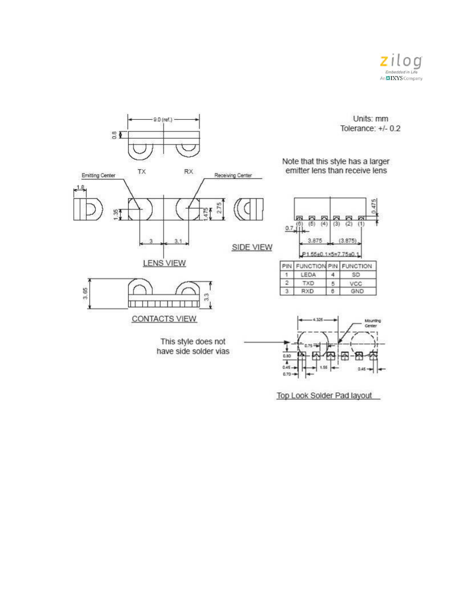Zilog Z8PE002 User Manual | Page 39 / 44