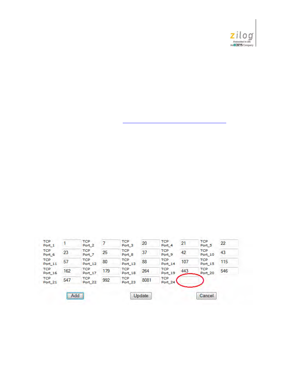 Figure 9, The zgate filtering list | Zilog EZ80F91GA User Manual | Page 49 / 127