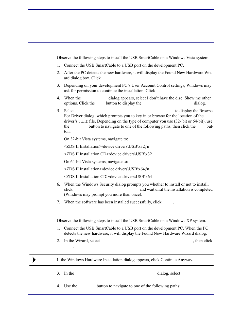 Windows vista 32/64 systems, Windows xp systems, Windows vista 32/64 systems windows xp systems | Zilog Z8FS021A User Manual | Page 23 / 25