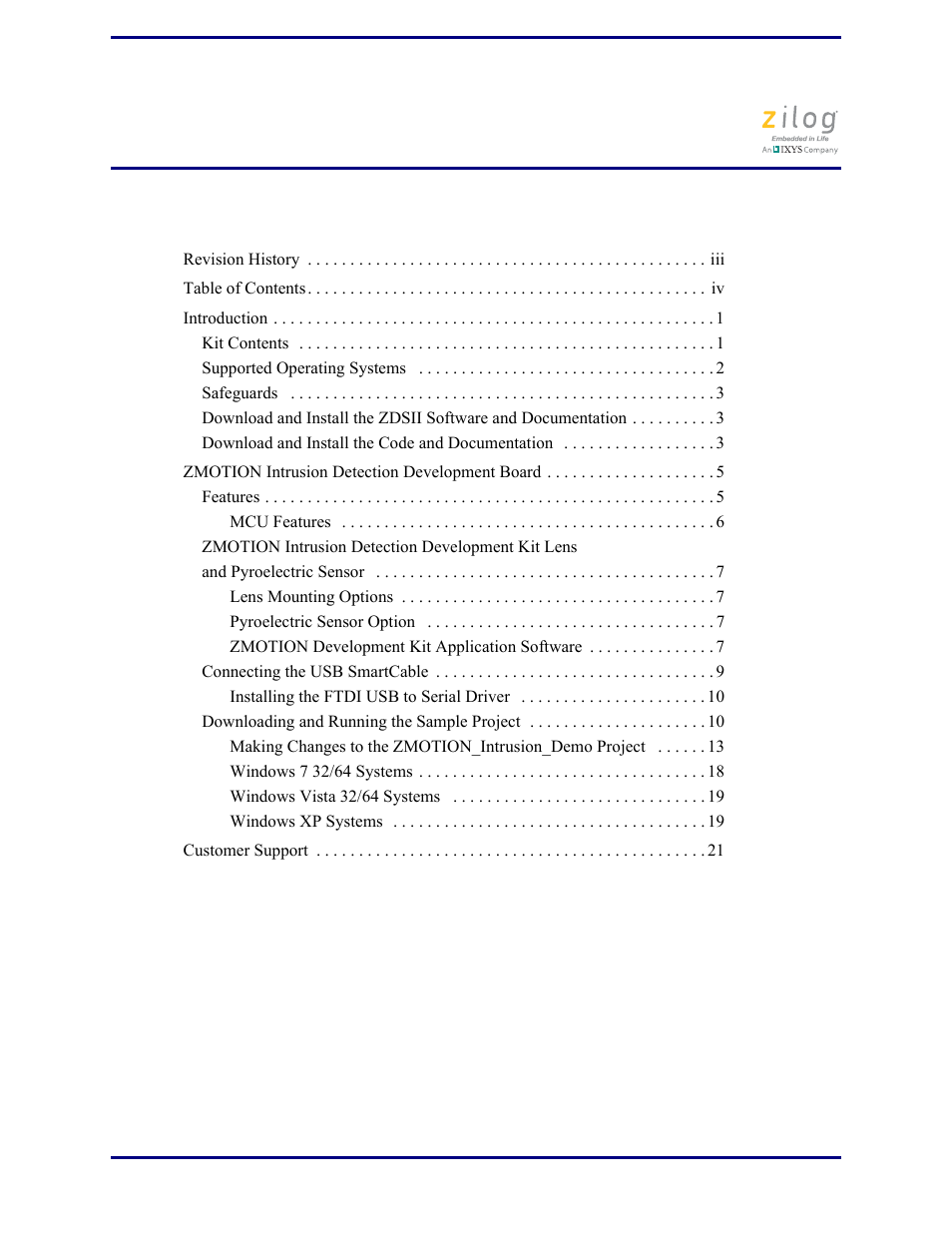 Zilog Z8FS021A User Manual | Page 4 / 25