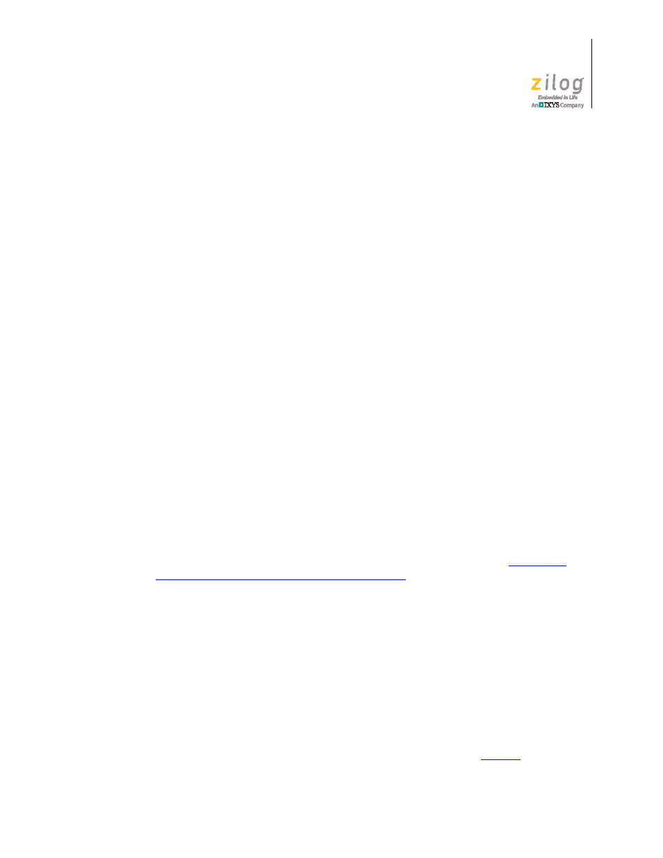 Serial interface mode | Zilog ZEPIR0BA User Manual | Page 11 / 18
