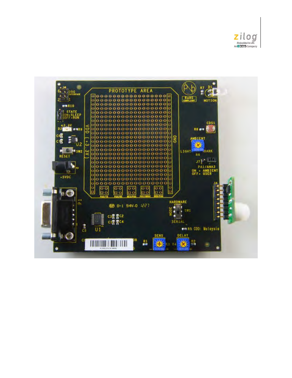Zilog ZEPIR0BA User Manual | Page 8 / 18