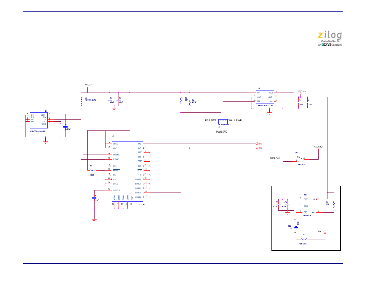 Appendix c. schematic diagrams, Zmotion | Zilog ZMOT0BHH User Manual | Page 32 / 34