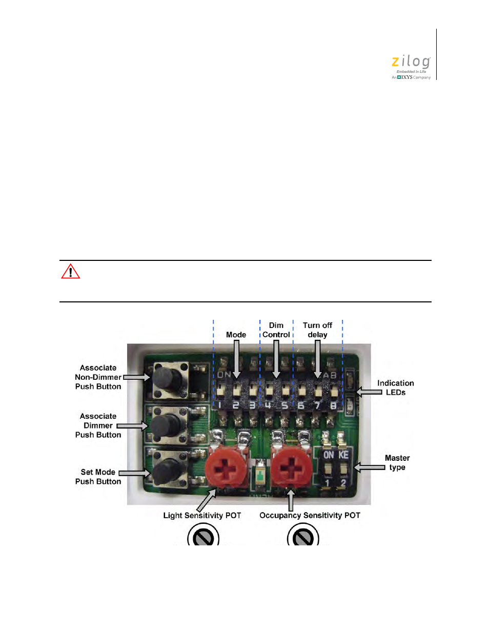 Configuring zaura masters, Step, see the the | Zilog ZAURCT User Manual | Page 24 / 59
