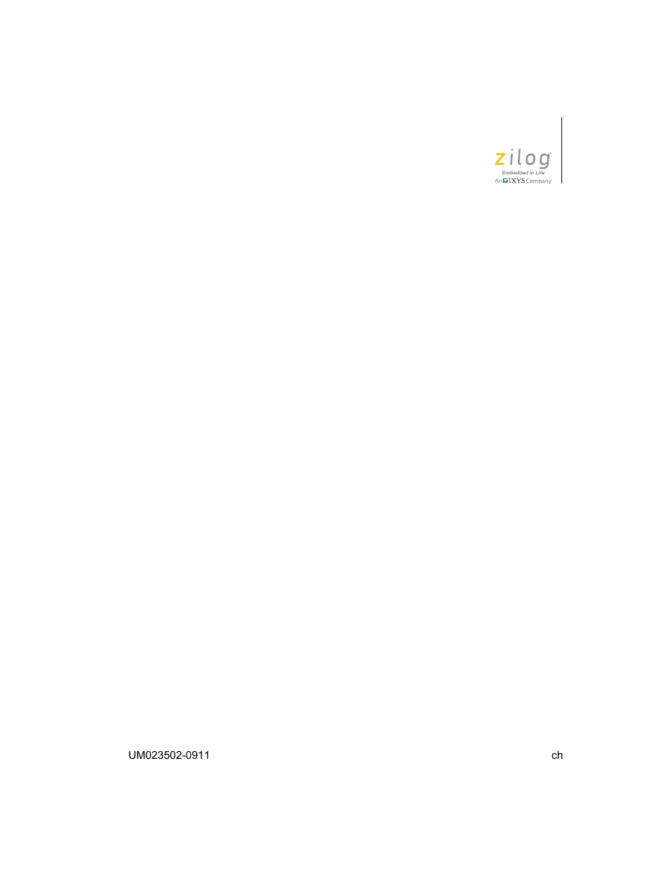 Ch set/get current channel | Zilog ZAURA868 User Manual | Page 19 / 44