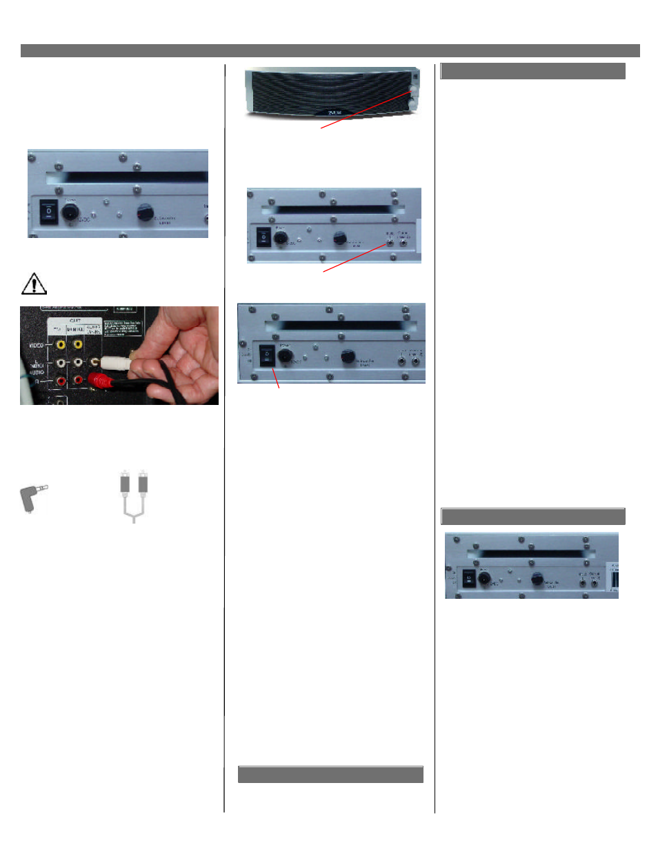 Zvox, Hook-up instructions: zvox mini | ZVOX Audio ZVOX Mini User Manual | Page 2 / 2