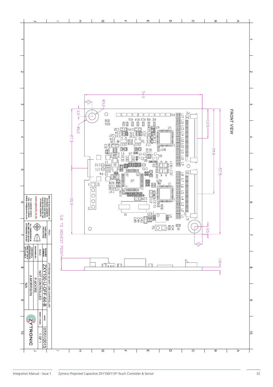 Zytronic ZXY110 User Manual | Page 32 / 42