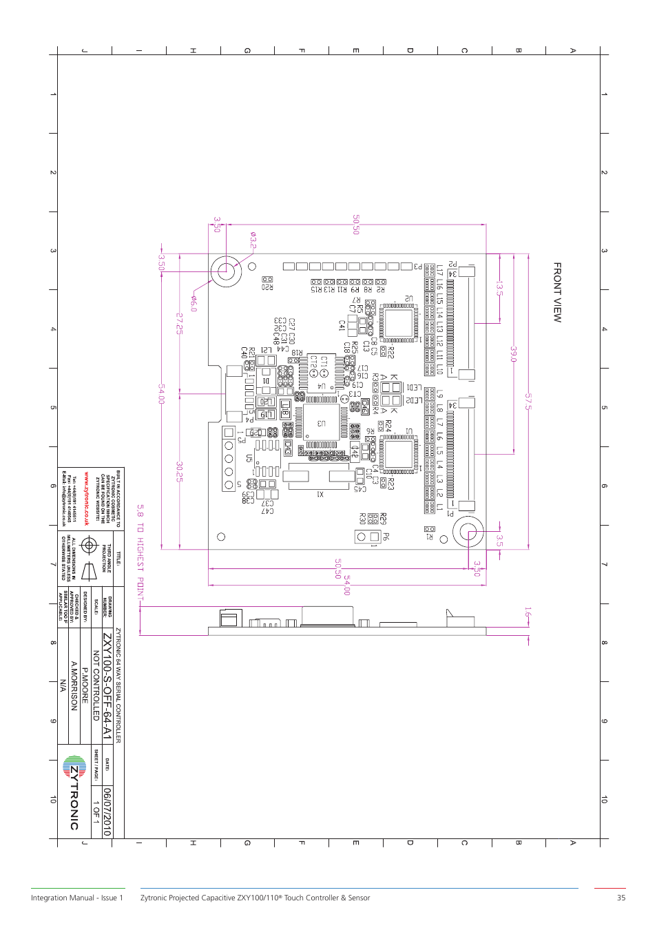Zytronic ZXY110 User Manual | Page 35 / 42