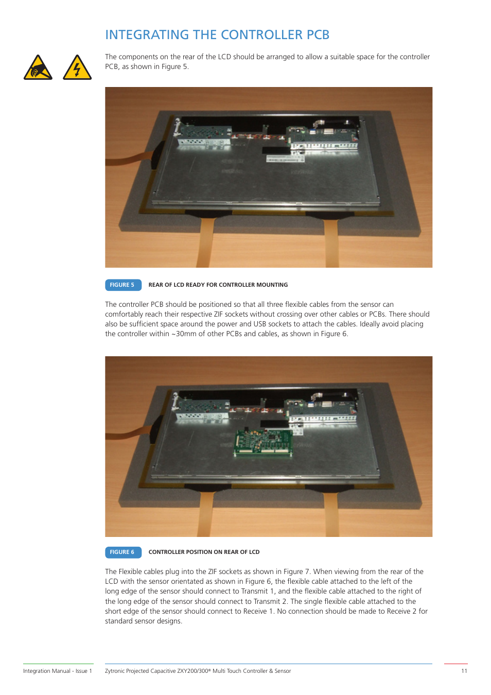 Integrating the controller pcb | Zytronic ZXY200 User Manual | Page 11 / 34