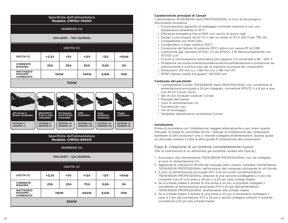 Corsair HX750W User Manual | Page 13 / 27