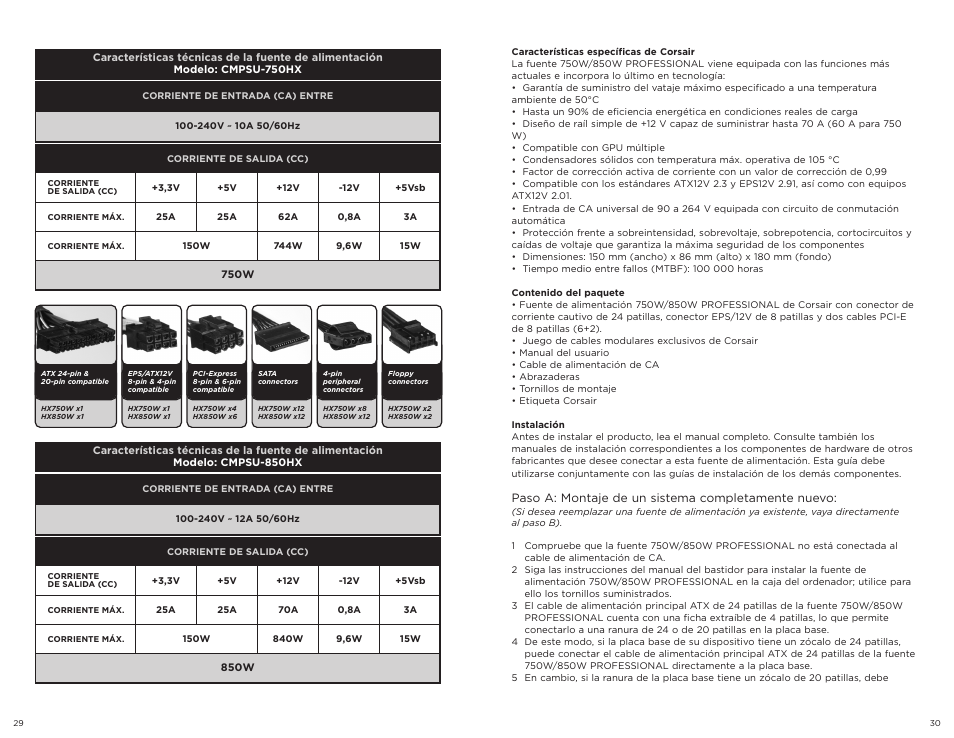 Corsair HX750W User Manual | Page 16 / 27