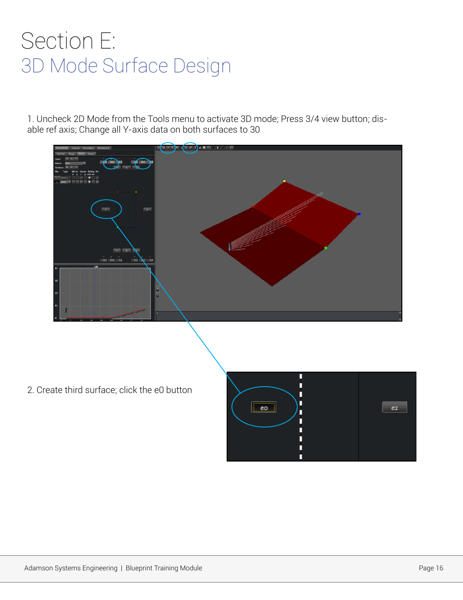 3d mode surface design | Adamson Blueprint AV User Manual | Page 16 / 33