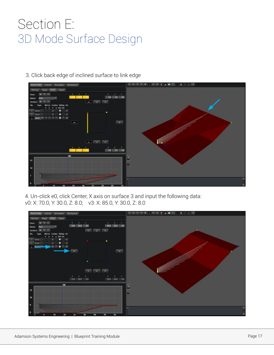 3d mode surface design | Adamson Blueprint AV User Manual | Page 17 / 33