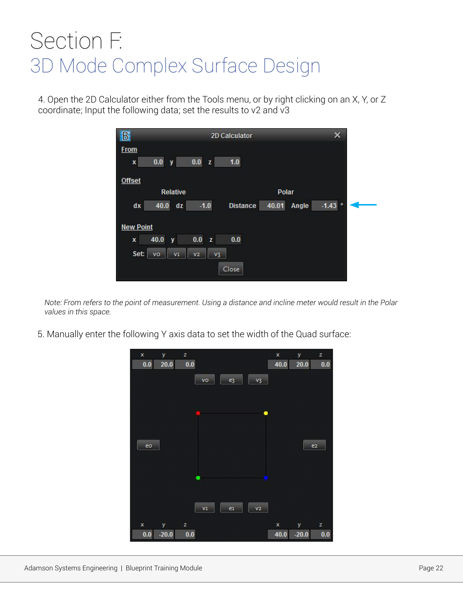 3d mode complex surface design | Adamson Blueprint AV User Manual | Page 22 / 33