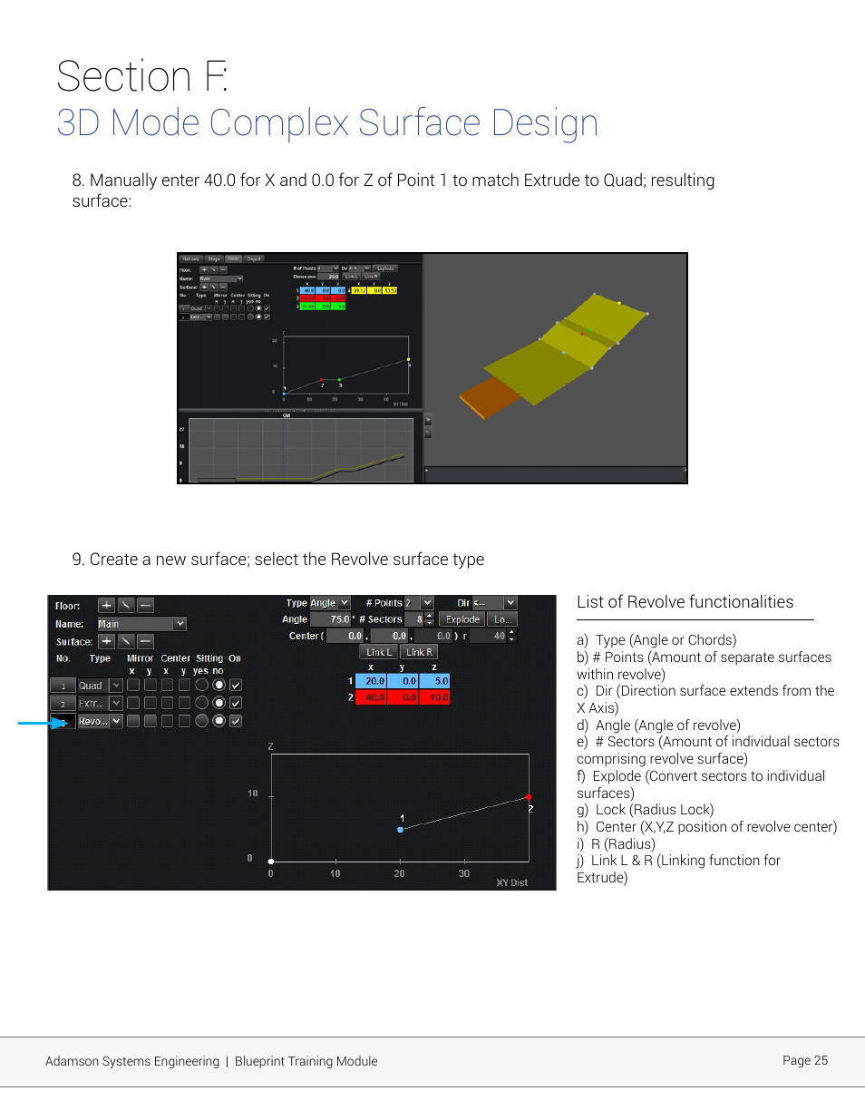 3d mode complex surface design | Adamson Blueprint AV User Manual | Page 25 / 33