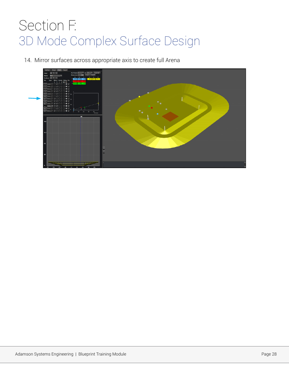 3d mode complex surface design | Adamson Blueprint AV User Manual | Page 28 / 33