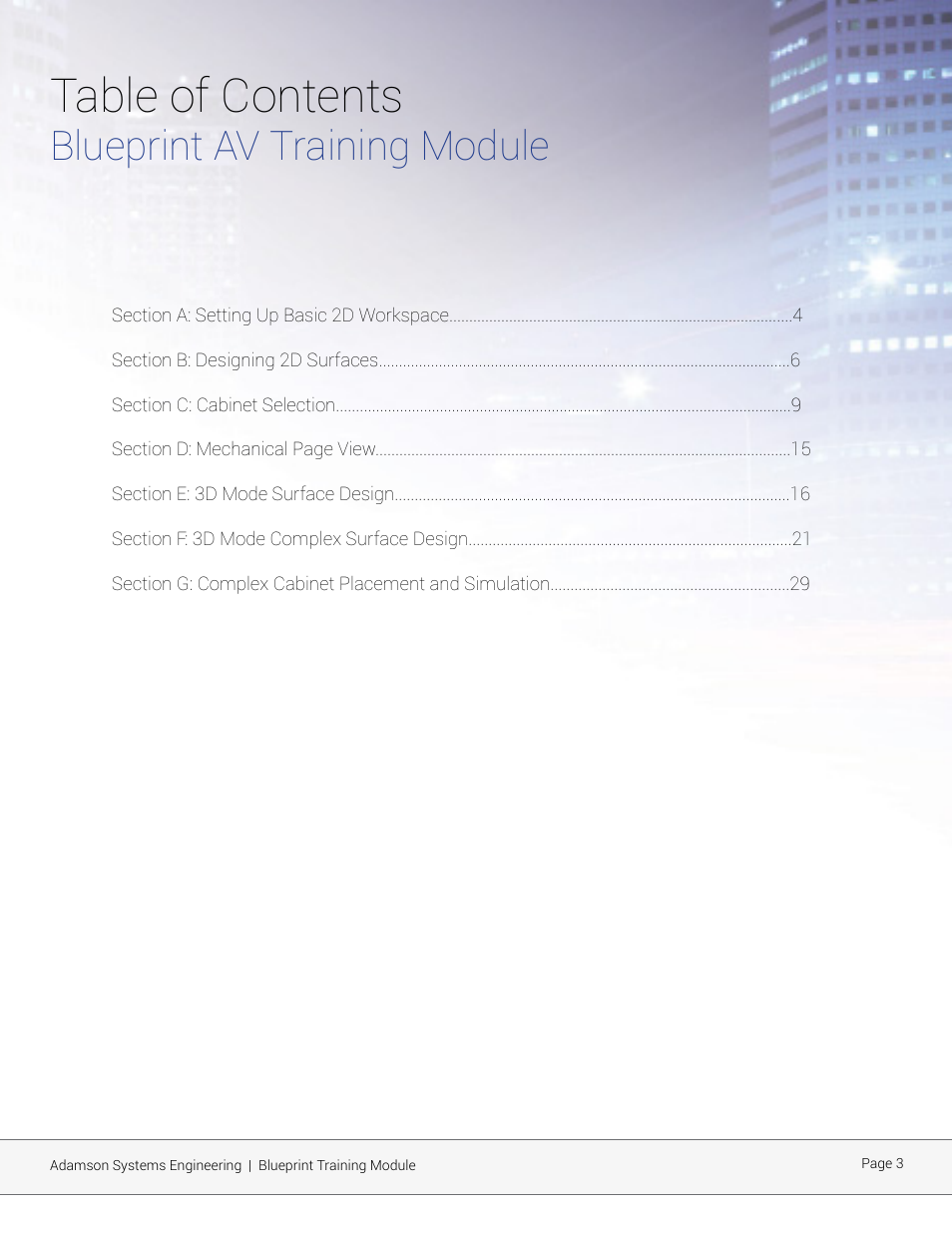 Adamson Blueprint AV User Manual | Page 3 / 33