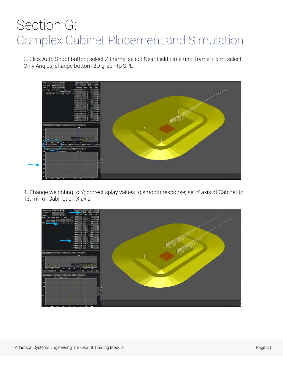 Complex cabinet placement and simulation | Adamson Blueprint AV User Manual | Page 30 / 33