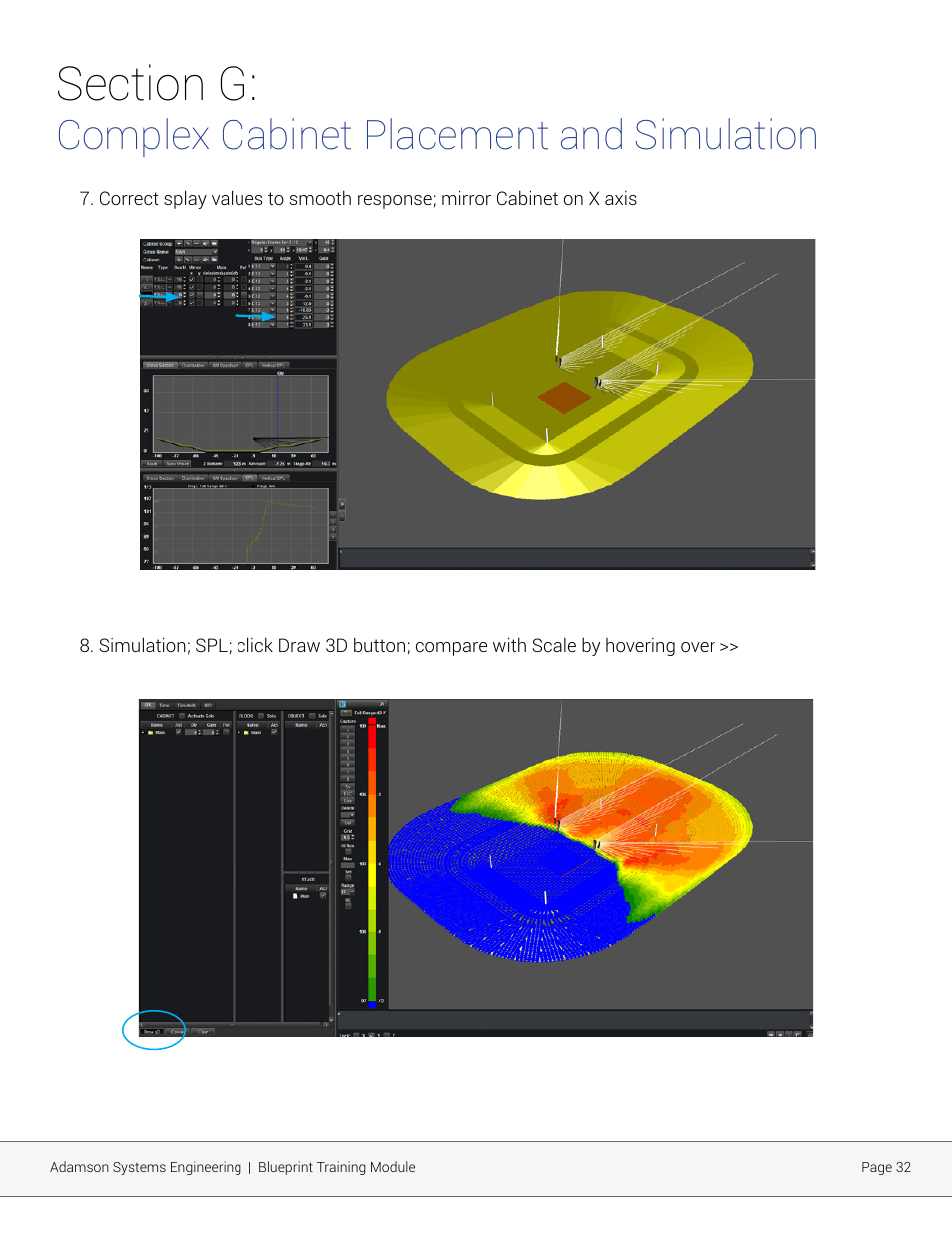 Complex cabinet placement and simulation | Adamson Blueprint AV User Manual | Page 32 / 33