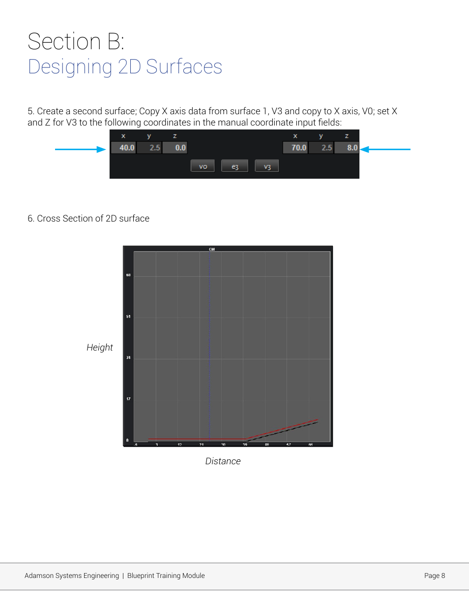 Designing 2d surfaces | Adamson Blueprint AV User Manual | Page 8 / 33