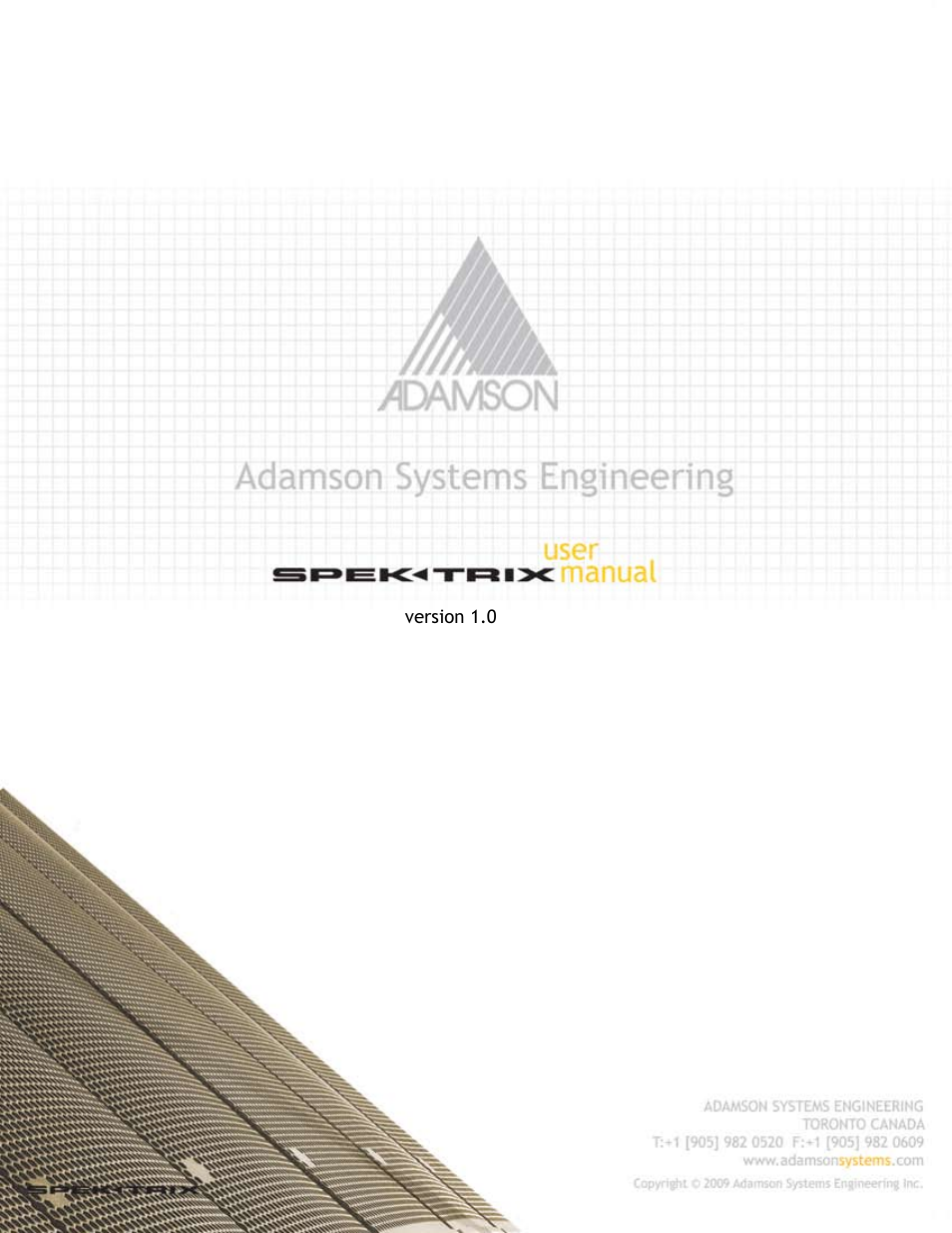 Adamson SpekTrix User Manual | 72 pages