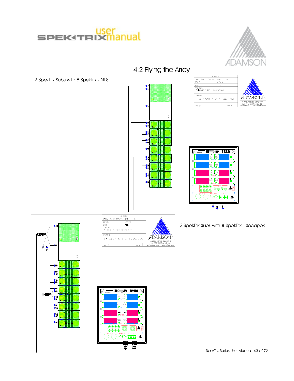 2 flying the array | Adamson SpekTrix User Manual | Page 43 / 72